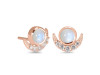 Moonstone & White Topaz Stud Earring RBM-RE-4.