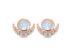 Moonstone & White Topaz Stud Earring RBM-RE-4.