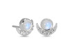 Moonstone & White Topaz Stud Earring RBM-RE-4.
