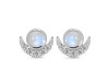 Moonstone & White Topaz Stud Earring RBM-RE-4.
