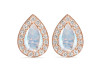 Moonstone & White Topaz Stud Earring RBM-RE-52.