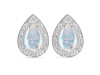 Moonstone & White Topaz Stud Earring RBM-RE-52.