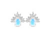Moonstone & White Topaz Stud Earring RBM-RE-71.