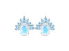 Moonstone & Blue Topaz Stud Earring RBM-RE-71-BTZ.