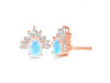 Moonstone & White Topaz Stud Earring RBM-RE-71.