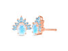 Moonstone & Blue Topaz Stud Earring RBM-RE-71-BTZ.