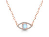 Moonstone & White Topaz Necklace RBM-RN-1.