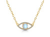 Moonstone & White Topaz Necklace RBM-RN-1.