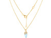 Moonstone & White Topaz Necklace RBM-RN-94.