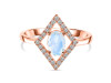 Moonstone & White Topaz Ring RBM-RR-134.