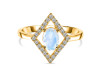 Moonstone & White Topaz Ring RBM-RR-134.