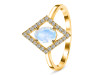Moonstone & White Topaz Ring RBM-RR-134.