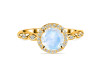 Moonstone & White Topaz Ring RBM-RR-267.