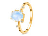 Moonstone & White Topaz Ring RBM-RR-318.