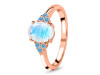 Moonstone & Blue Topaz Ring RBM-RR-364-BTZ.