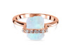 Moonstone Raw Crystal & White Topaz Ring RBM-RR-381.