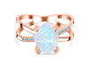 Moonstone Raw Crystal & White Topaz Ring RBM-RR-382.