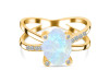 Moonstone Raw Crystal & White Topaz Ring RBM-RR-382.