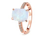 Moonstone Raw Crystal & White Topaz Ring RBM-RR-397.