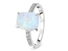 Moonstone Raw Crystal & White Topaz Ring RBM-RR-397.