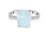 Moonstone Raw Crystal & White Topaz Ring RBM-RR-397.