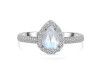 Moonstone & White Topaz Ring RBM-RR-40-ROSECUT.