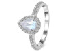 Moonstone & White Topaz Ring RBM-RR-40-ROSECUT.