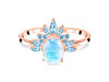 Moonstone & Blue Topaz Ring RBM-RR-405-BTZ.