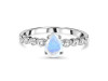 Moonstone & White Topaz Ring RBM-RR-419D.