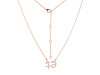 Gemini Zodiac Star Constellation with Cubic Zirconia Necklace CUZ-RDN-116.