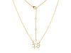 Gemini Zodiac Star Constellation with Cubic Zirconia Necklace CUZ-RDN-116.