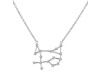 Gemini Zodiac Star Constellation with Cubic Zirconia Necklace CUZ-RDN-116.