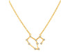 Leo Zodiac Star Constellation with Cubic Zirconia Necklace CUZ-RDN-125.