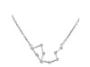 Aquarius Zodiac Star Constellation with Cubic Zirconia Necklace CUZ-RDN-126.