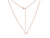 Virgo Zodiac Star Constellation with Cubic Zirconia Necklace CUZ-RDN-129.