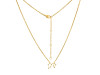 Virgo Zodiac Star Constellation with Cubic Zirconia Necklace CUZ-RDN-129.