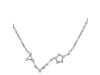 Pisces Zodiac Star Constellation with Cubic Zirconia Necklace CUZ-RDN-130.