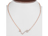 Pisces Zodiac Star Constellation with Cubic Zirconia Necklace CUZ-RDN-130.