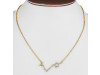Pisces Zodiac Star Constellation with Cubic Zirconia Necklace CUZ-RDN-130.