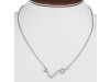 Pisces Zodiac Star Constellation with Cubic Zirconia Necklace CUZ-RDN-130.