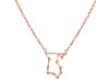 Libra Zodiac Star Constellation with Cubic Zirconia Necklace CUZ-RDN-133.