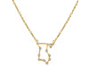 Libra Zodiac Star Constellation with Cubic Zirconia Necklace CUZ-RDN-133.
