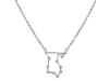 Libra Zodiac Star Constellation with Cubic Zirconia Necklace CUZ-RDN-133.