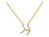 Taurus Zodiac Star Constellation with Cubic Zirconia Necklace CUZ-RDN-135.