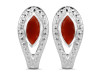 Red Onyx Stud Earring ROX-RDE-17.