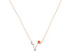 Pisces Zodiac Star Constellation Red Onyx & White Topaz Necklace ROX-RDN-387.