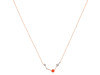 Aries Zodiac Star Constellation Red Onyx & White Topaz Necklace ROX-RDN-488.