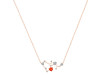 Sagittarius Zodiac Star Constellation Red Onyx & White Topaz Necklace ROX-RDN-496.