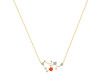 Sagittarius Zodiac Star Constellation Red Onyx & White Topaz Necklace ROX-RDN-496.