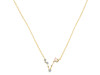Pisces Zodiac Star Constellation Rose Quartz & White Topaz Necklace RSQ-RDN-387.